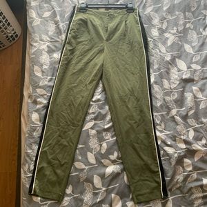 Army green dress pants (sporty look)